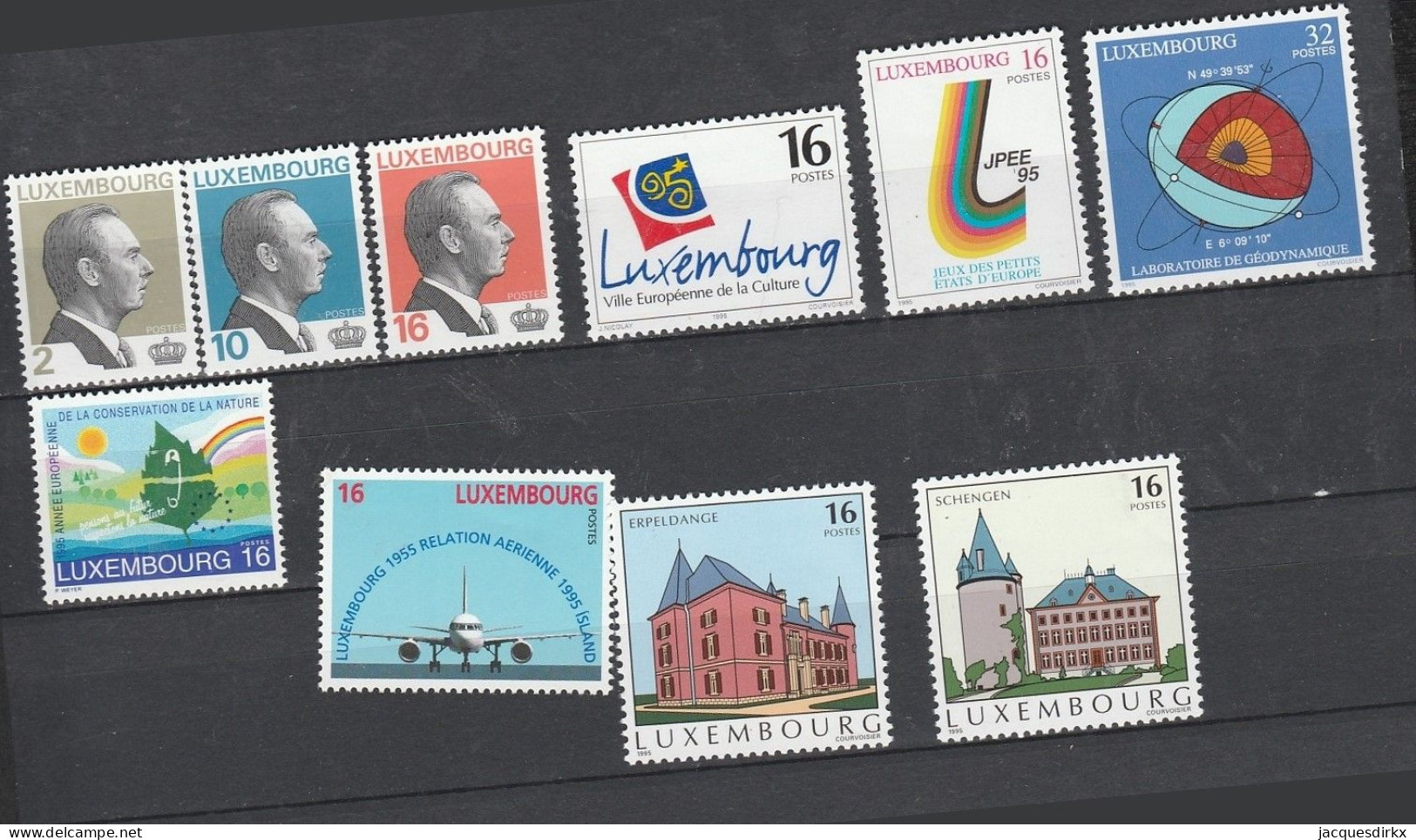 Luxembourg    .   Y&T     .    10 Timbres       .    **      .      Neuf Avec Gomme Et SANS Charnière - Ongebruikt