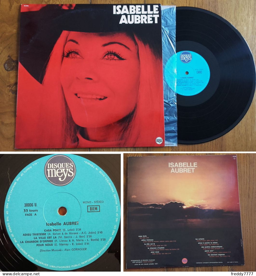 RARE French LP 33t RPM BIEM (12") ISABELLE AUBRET «Casa Forte» + 9 Titres (Bossanova 1971) - Verzameluitgaven