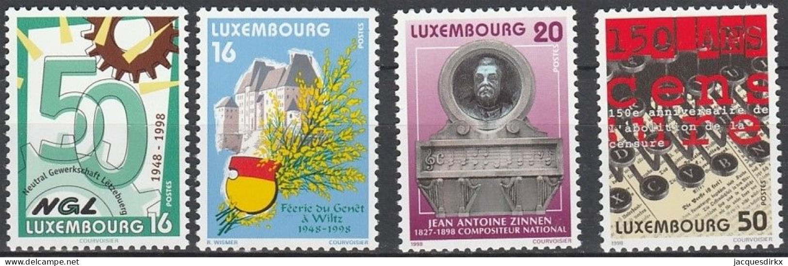 Luxembourg    .   Y&T     .    1390/1393       .    **      .      Neuf Avec Gomme Et SANS Charnière - Unused Stamps