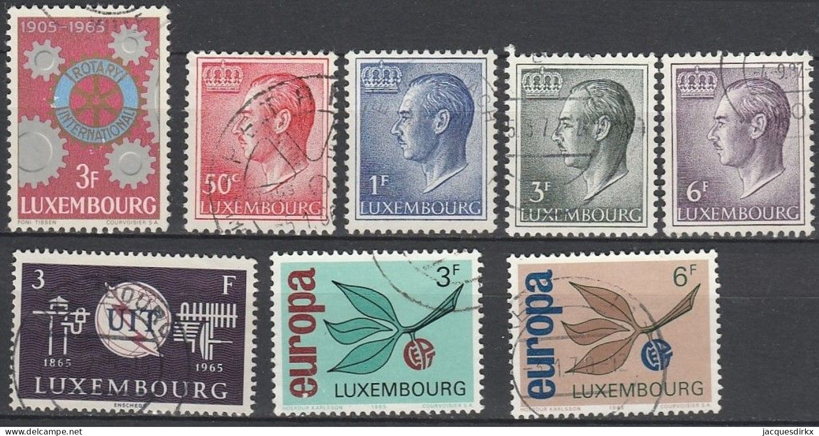 Luxembourg    .   Y&T     .    8 Timbres     .    O     .      Oblitéré - Usados