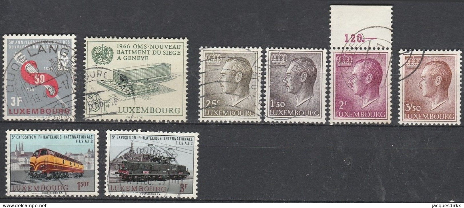 Luxembourg    .   Y&T     .    8 Timbres    .    O     .      Oblitéré - Oblitérés