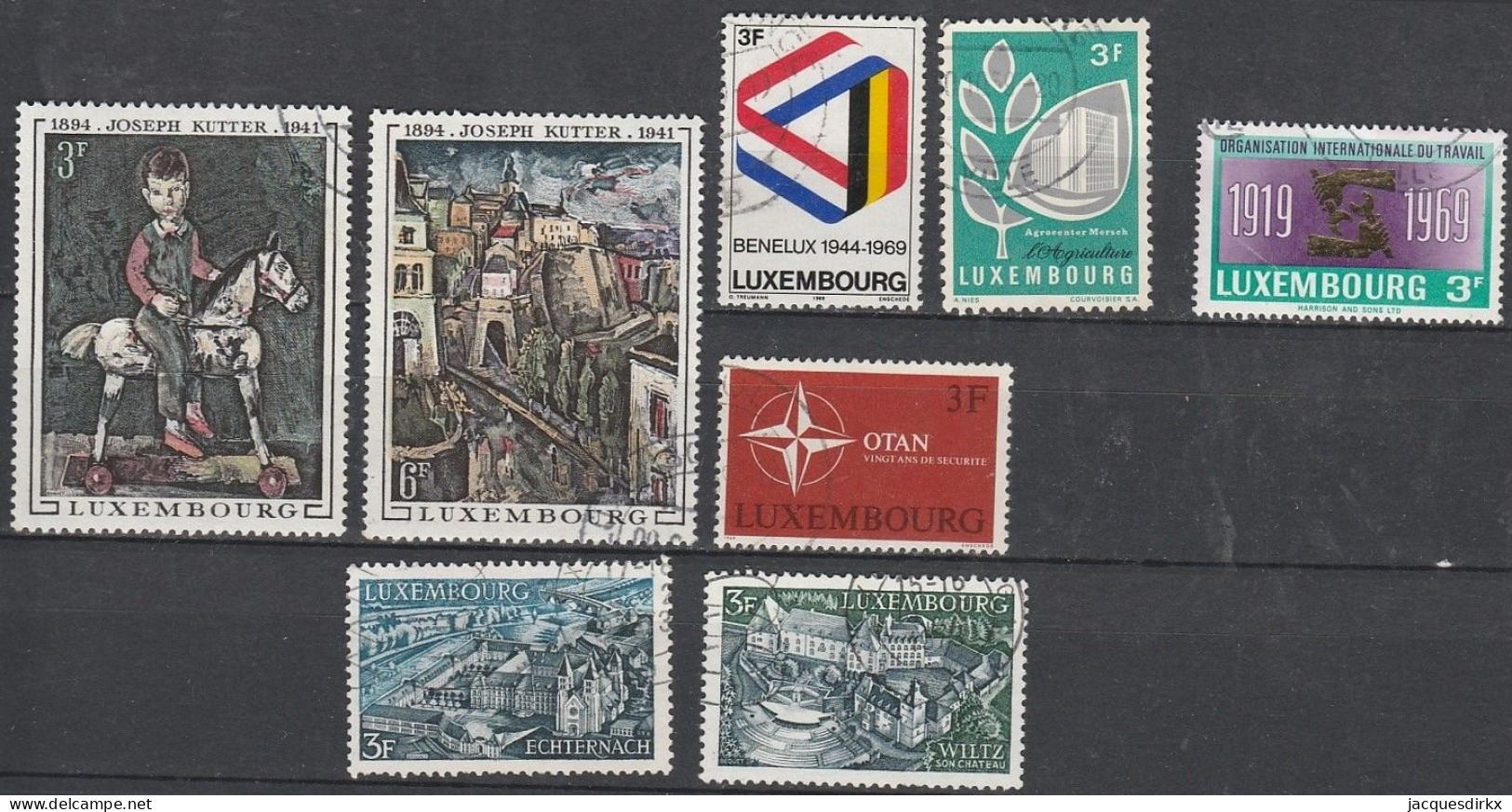 Luxembourg    .   Y&T     .    8 Timbres     .    O     .      Oblitéré - Usados