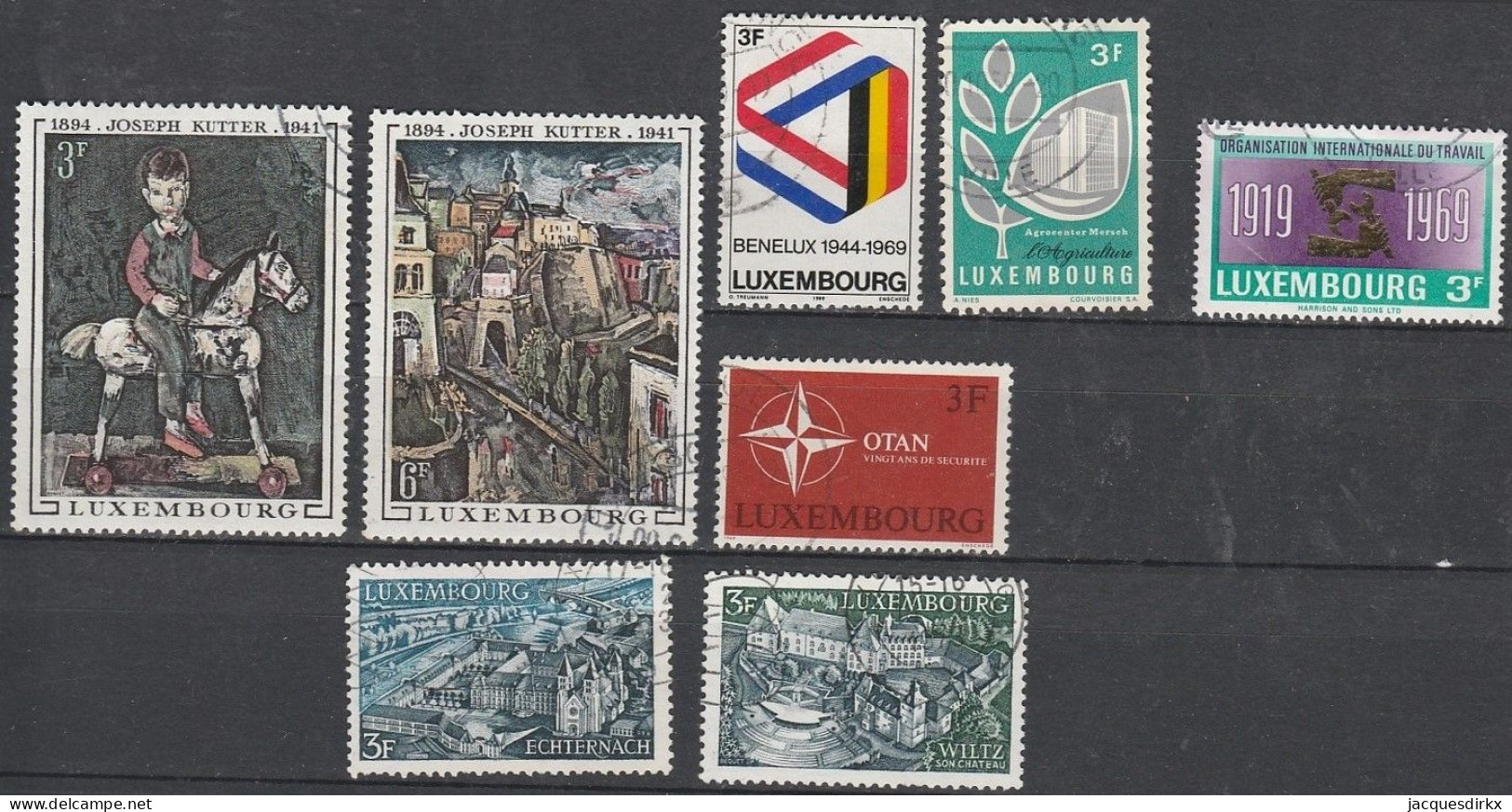 Luxembourg    .   Y&T     .    8 Timbres     .    O     .      Oblitéré - Oblitérés