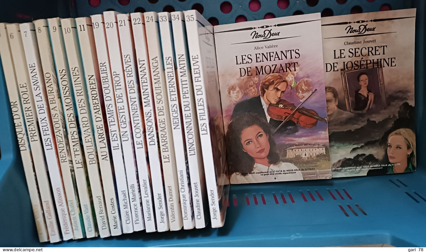 Lot De  17 Livres NOUS DEUX - De 1988 à 1992 - Lots De Plusieurs Livres