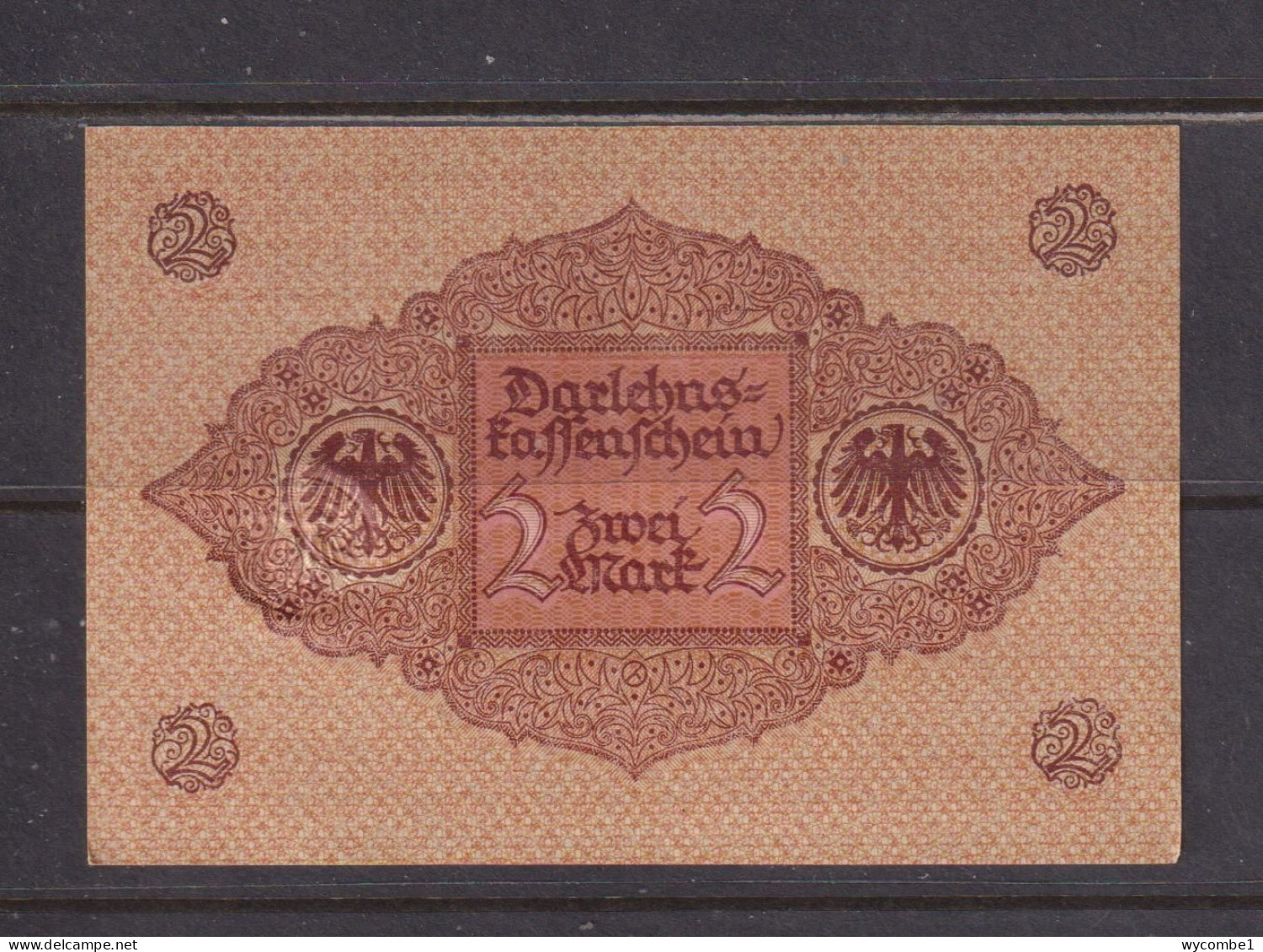 GERMANY - 1920 2 Marks AUNC/XF Banknote As Scans - 2 Mark