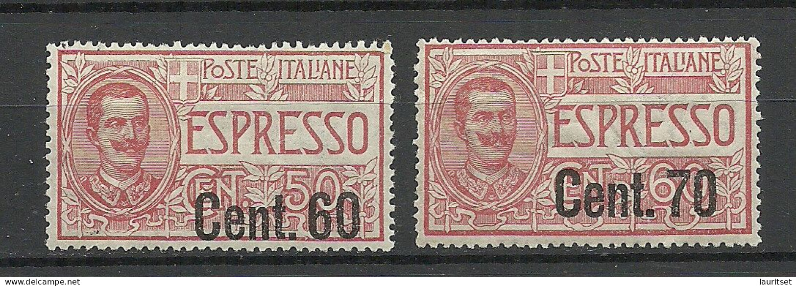 ITALY Italia 1922 & 1925 Michel 148 & 212 * Eilmarken Expres Espresso - Eilsendung (Eilpost)