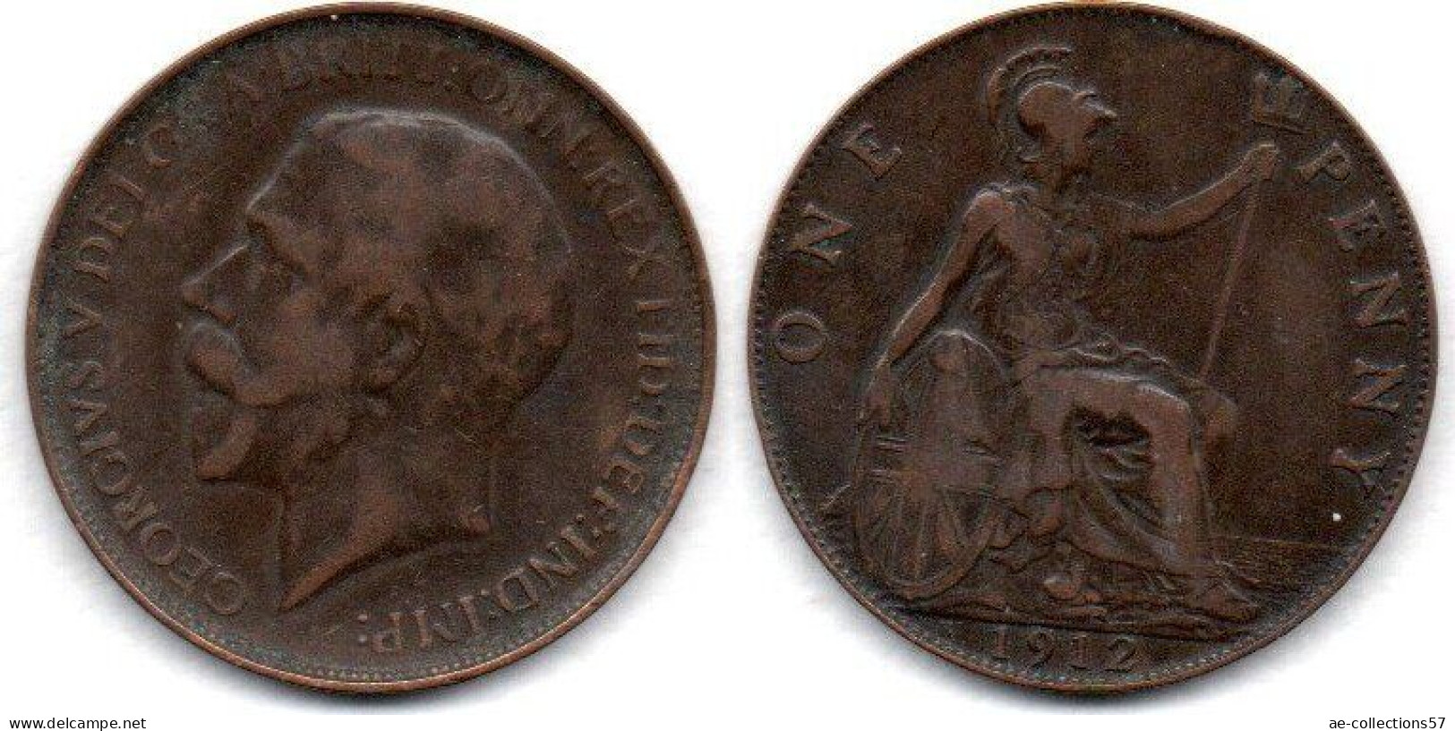 MA 26757 / Grande Bretagne - Great Britain 1 Penny 1912 H TB+ - D. 1 Penny