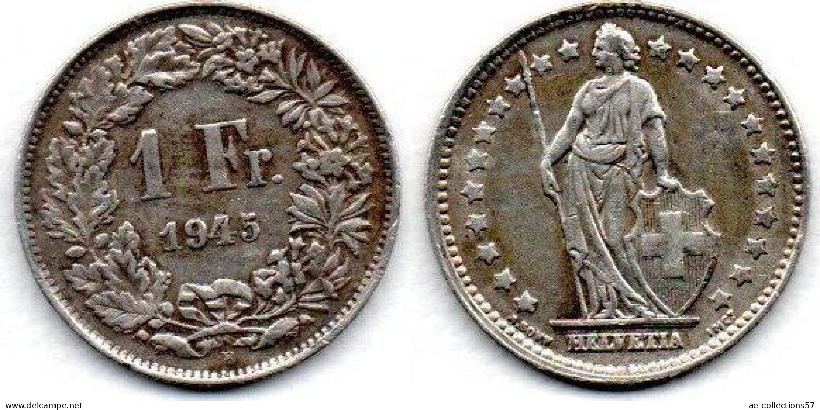 MA 26789 / Suisse - Schweiz - Switzerland 1 Franc 1945 B TTB - Andere & Zonder Classificatie