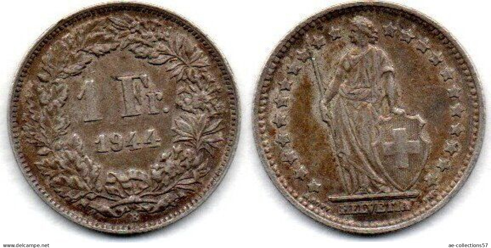 MA 26794 / Suisse - Schweiz - Switzerland 1 Franc 1944 B TTB - Sonstige & Ohne Zuordnung
