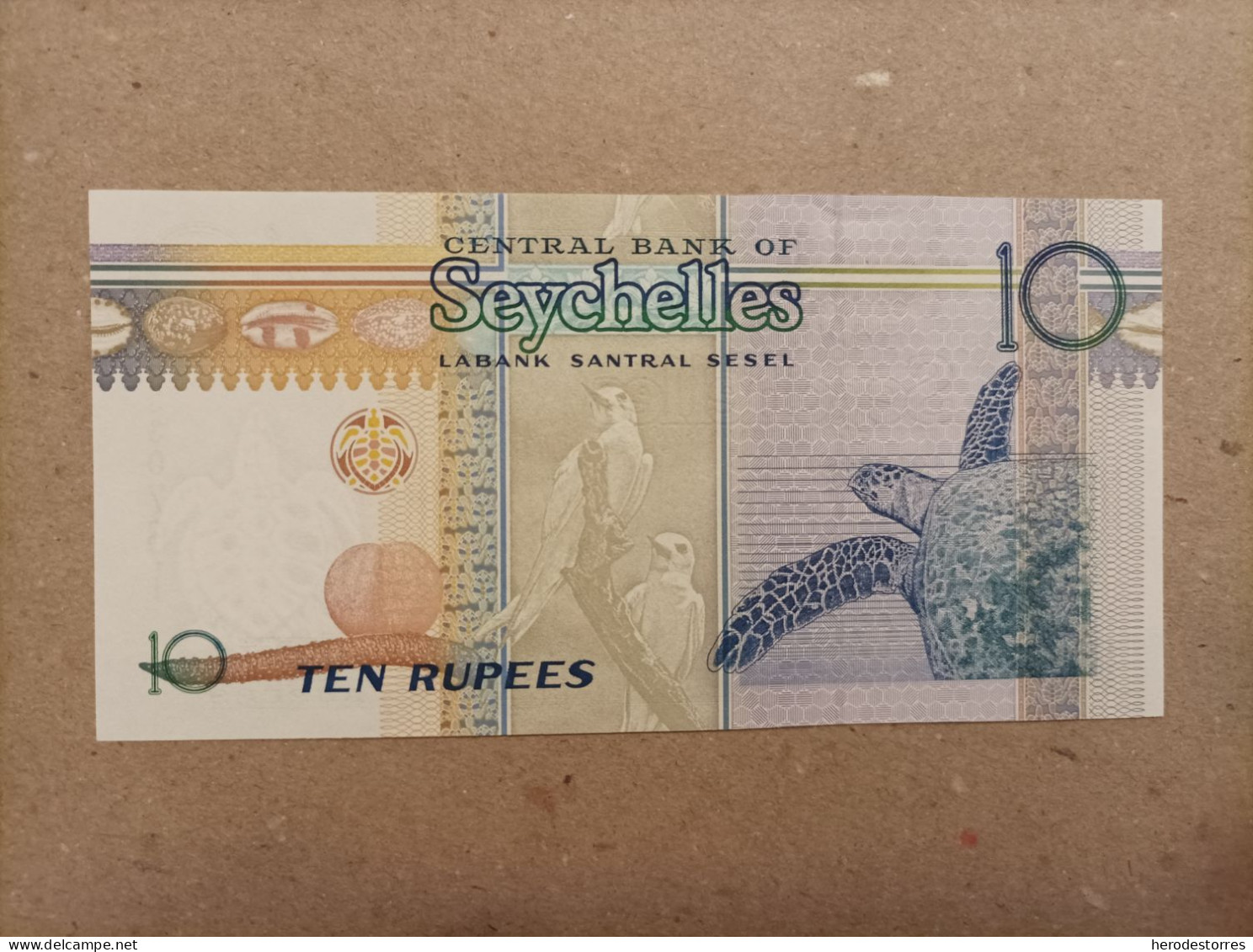 Billete De Seychelles De 10 Rupees, Año 1998, UNC - Seychellen