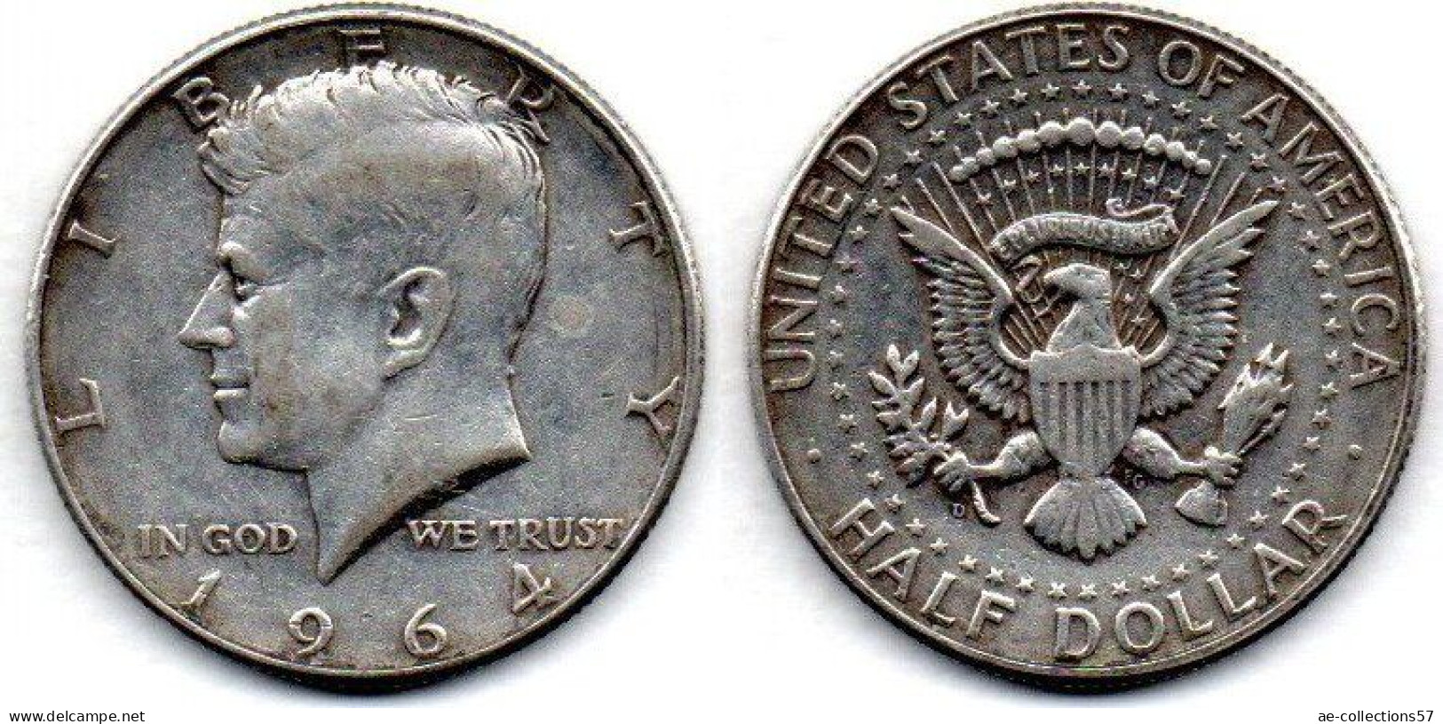 MA 26906 / USA 1/2 Dollar 1964 TTB+ - 1964-…: Kennedy