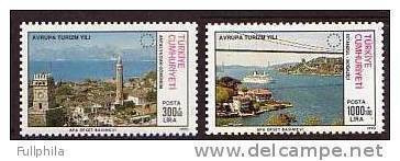 1990 TURKEY THE EUROPEAN TOURISM YEAR MNH ** - Nuevos