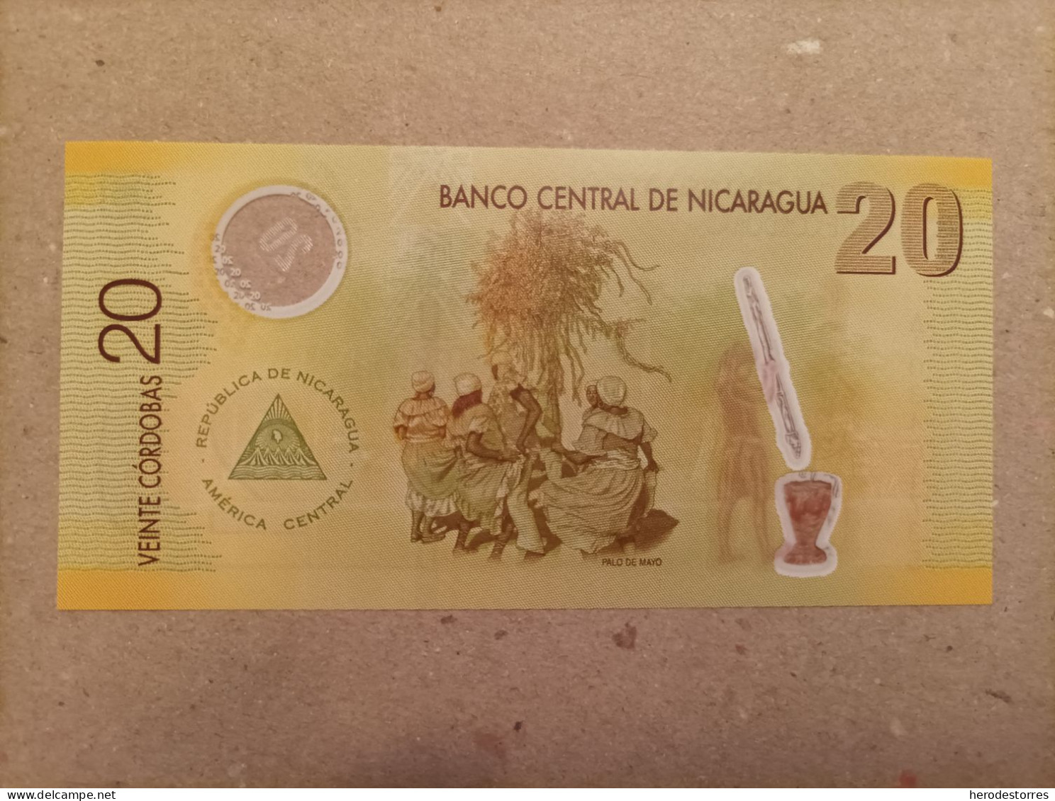 Billete De Nicaragua De 20 Córdobas, Año 2007, Serie A, Numero Bajo, UNC - Nicaragua