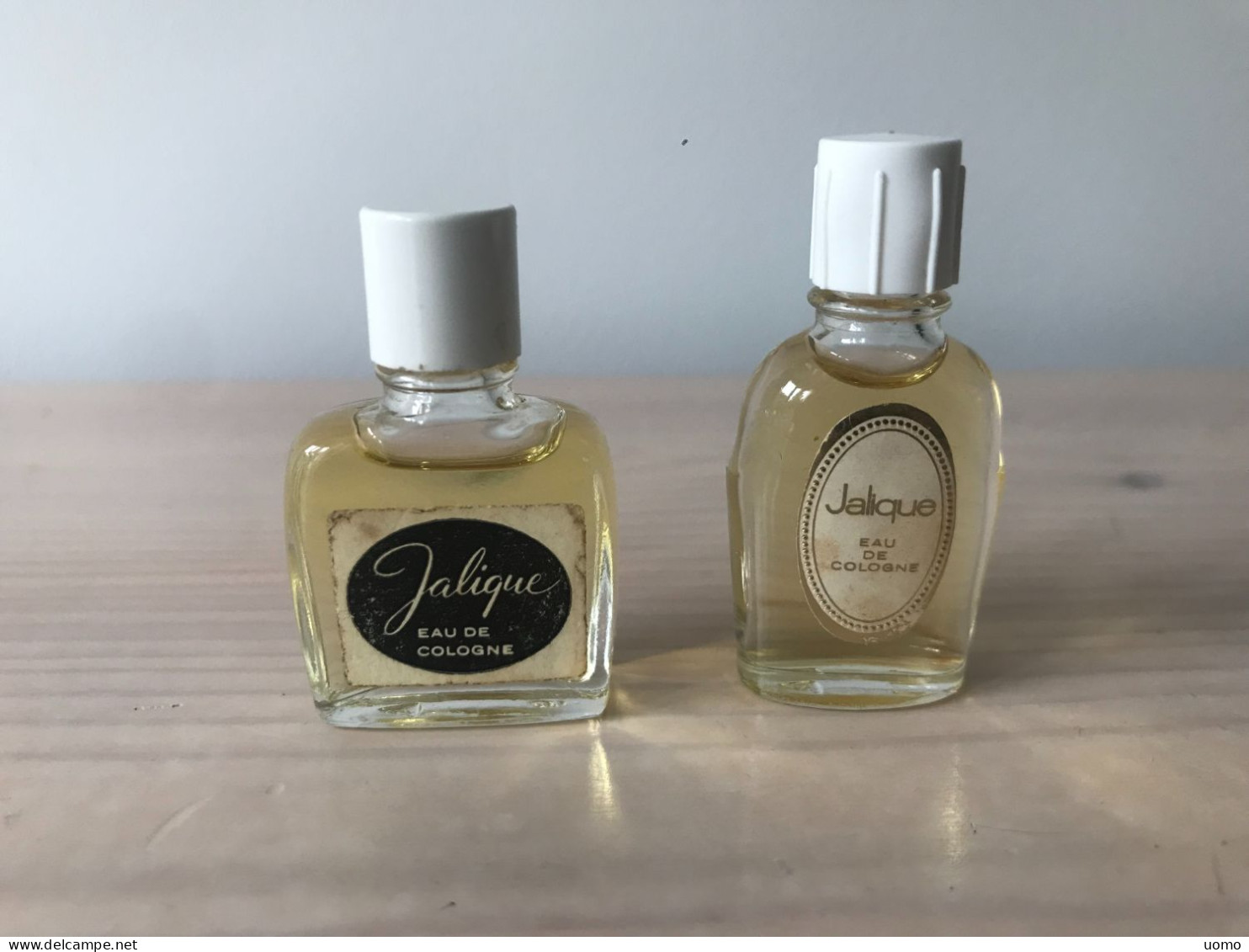 Jalique 2x - Miniature Bottles (without Box)