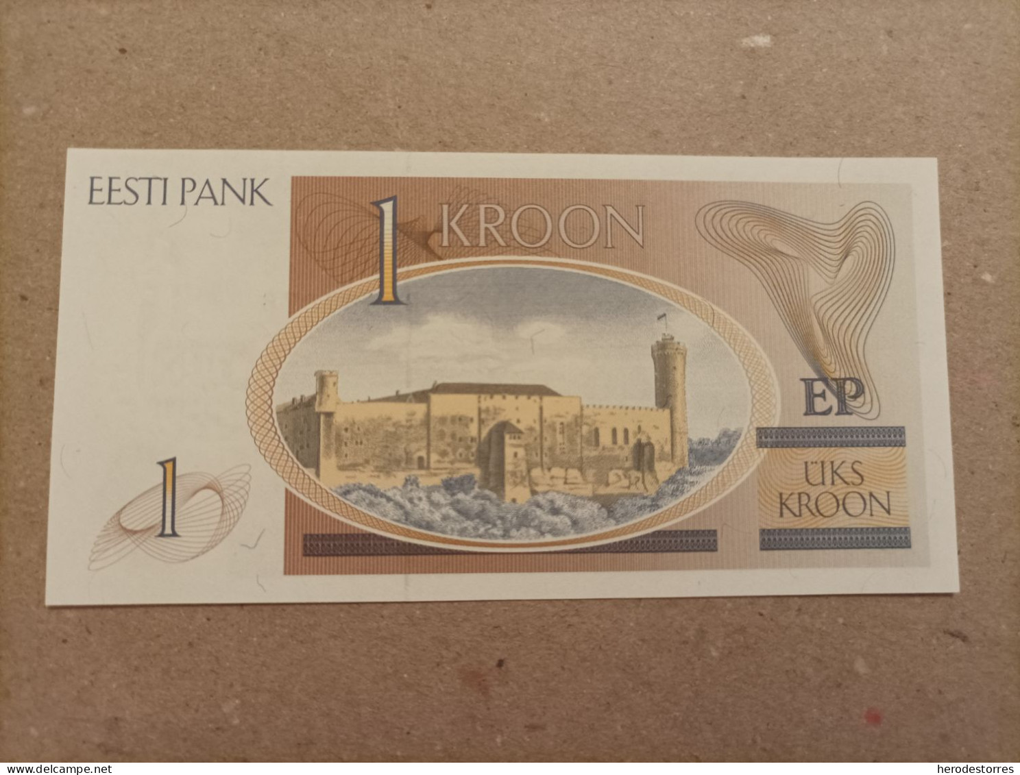 Billete De Estonia De 1 Krooni, Año 1992, UNC - Estonia