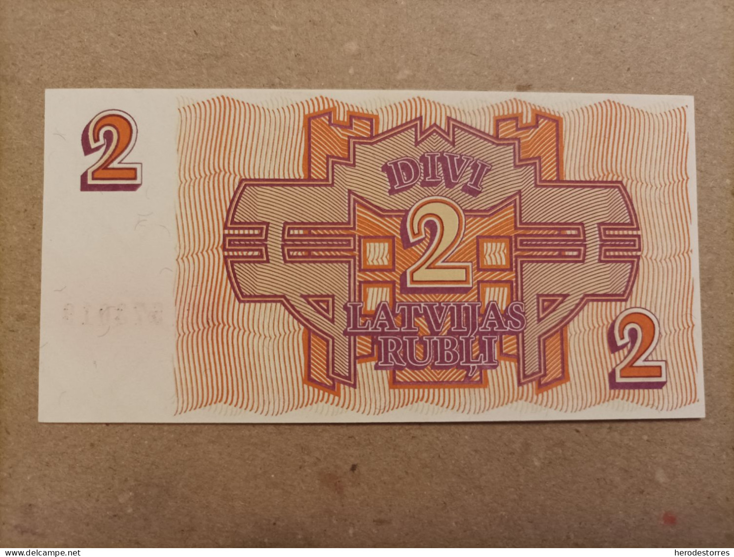 Billete De Letonia De 2 Rublos, Año 1992, UNC - Letonia