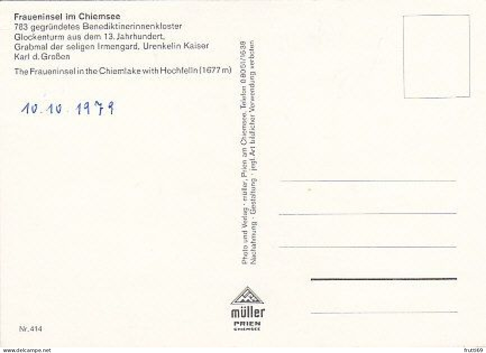 AK 169708 GERMANY - Fraueninsel Im Chiemsee - Chiemgauer Alpen