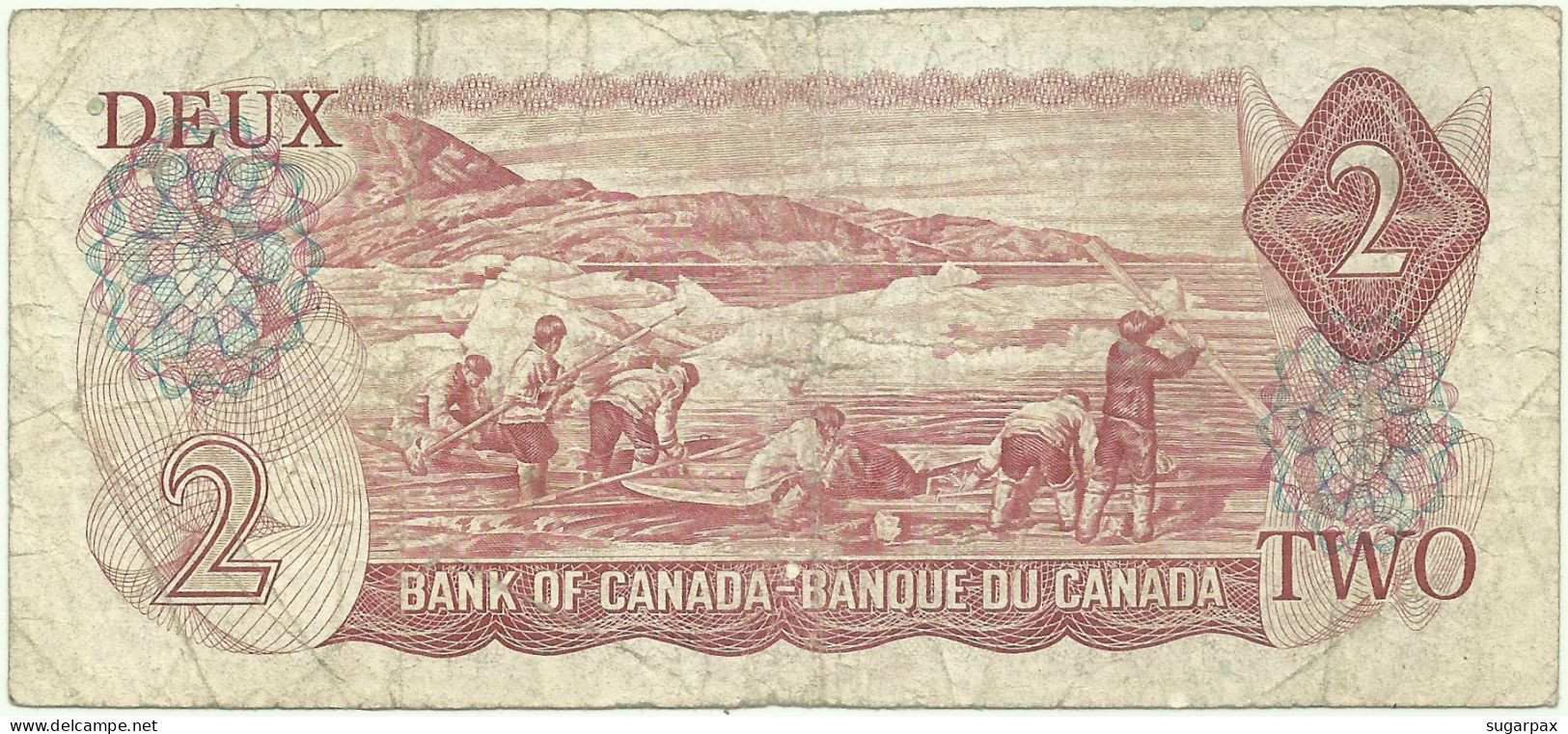 CANADA - 2 Dollars - 1974 - P 86.a - Sign. Lawson-Bouey - Queen Elizabeth II - Canada