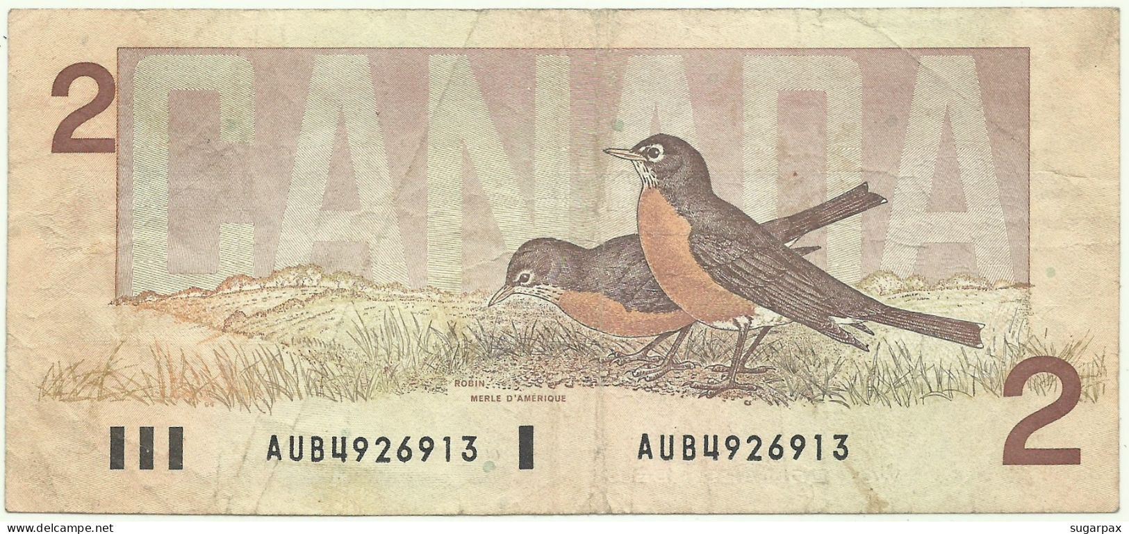 CANADA - 2 Dollars - 1986 - P 94.a - Sign. Crow-Bouey - Queen Elizabeth II - Canada