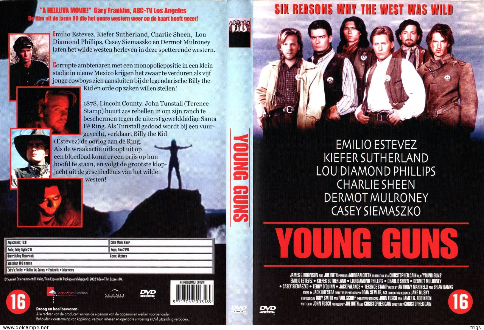 DVD - Young Guns - Western/ Cowboy