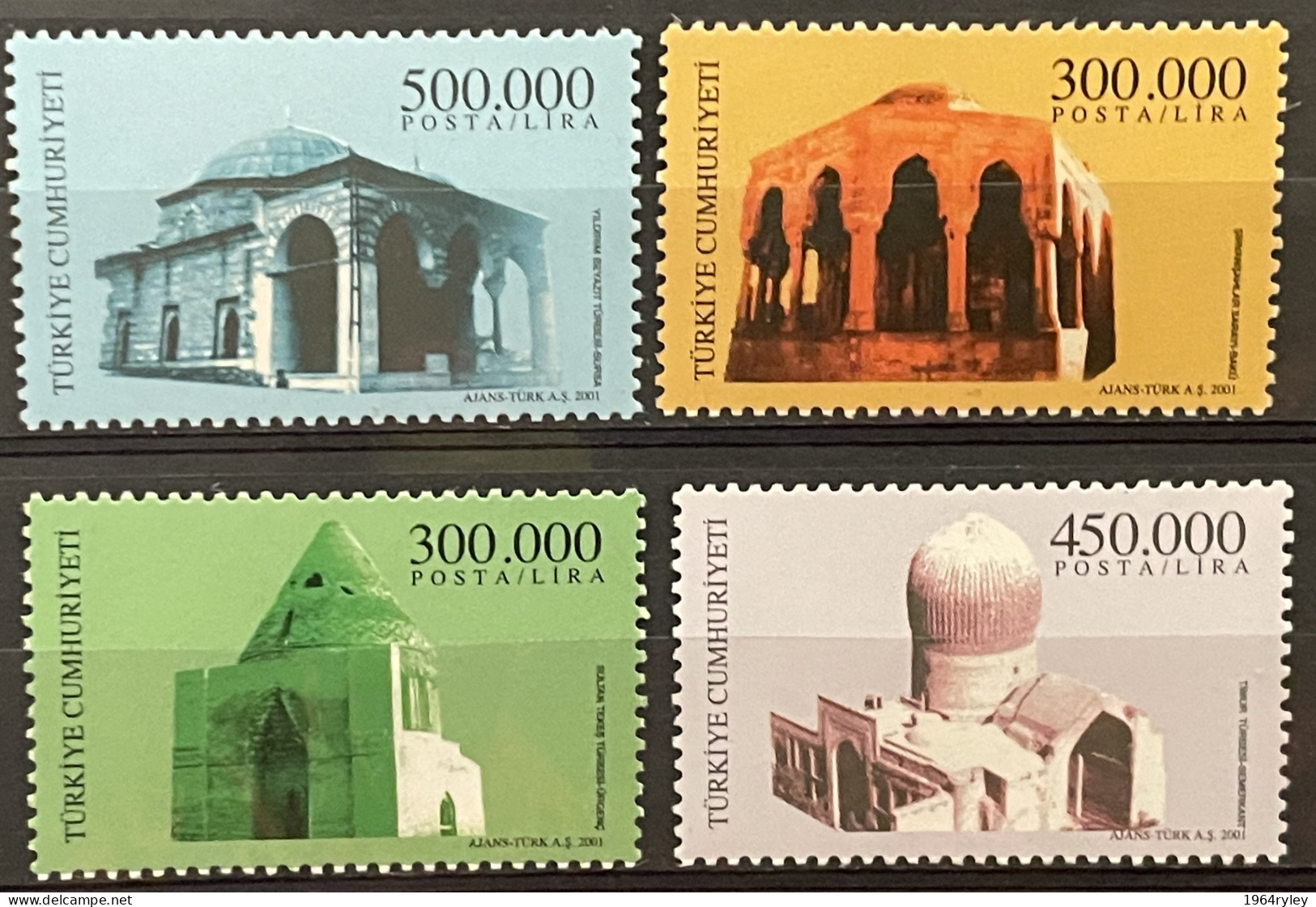 TURKEY - MNH** - 2001 - # 3289/3292 - Unused Stamps