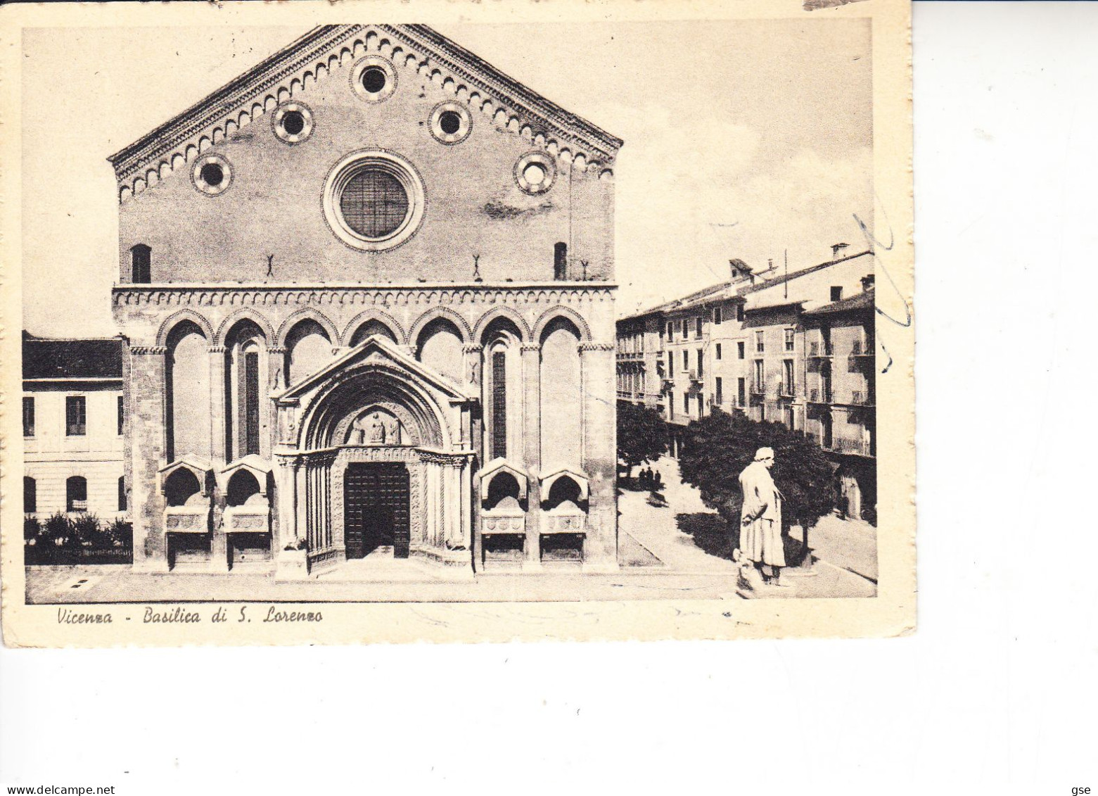 ITALIA  1956 - Cartolina Illustratta (Vicenza) - Esresso Per L'Aquila - Express-post/pneumatisch
