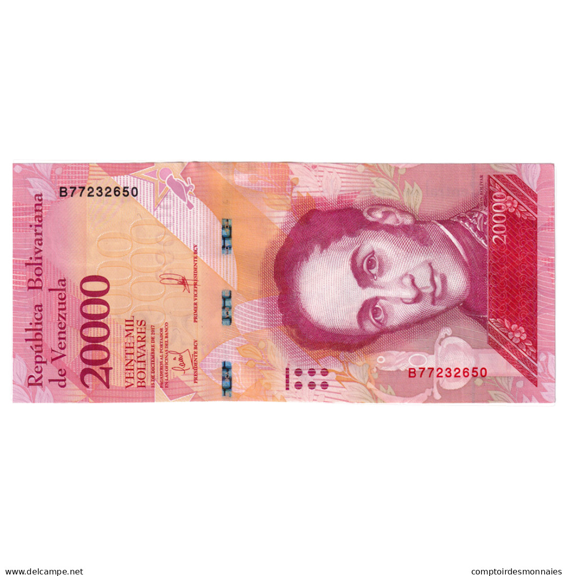 Billet, Venezuela, 20,000 Bolívares, 2017, 2017-12-13, NEUF - Venezuela