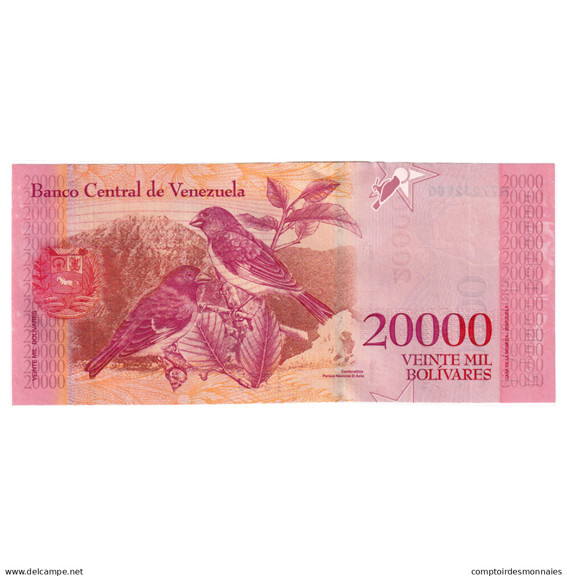 Billet, Venezuela, 20,000 Bolívares, 2017, 2017-12-13, NEUF - Venezuela