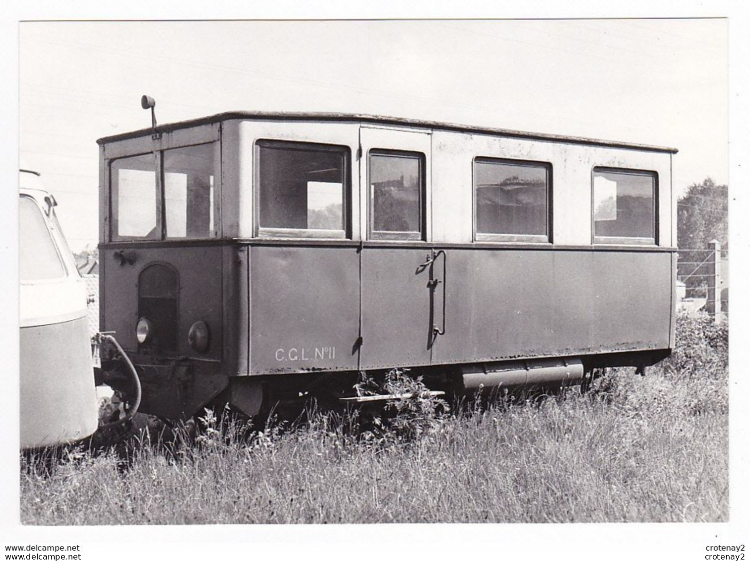 62 LUMBRES CPM TRAIN VOIR DOS Train Autorail CGL N°11 Garé En 1955 Photo M. Rifault Coll J.L Rochaix N°603.2 VFIL - Lumbres