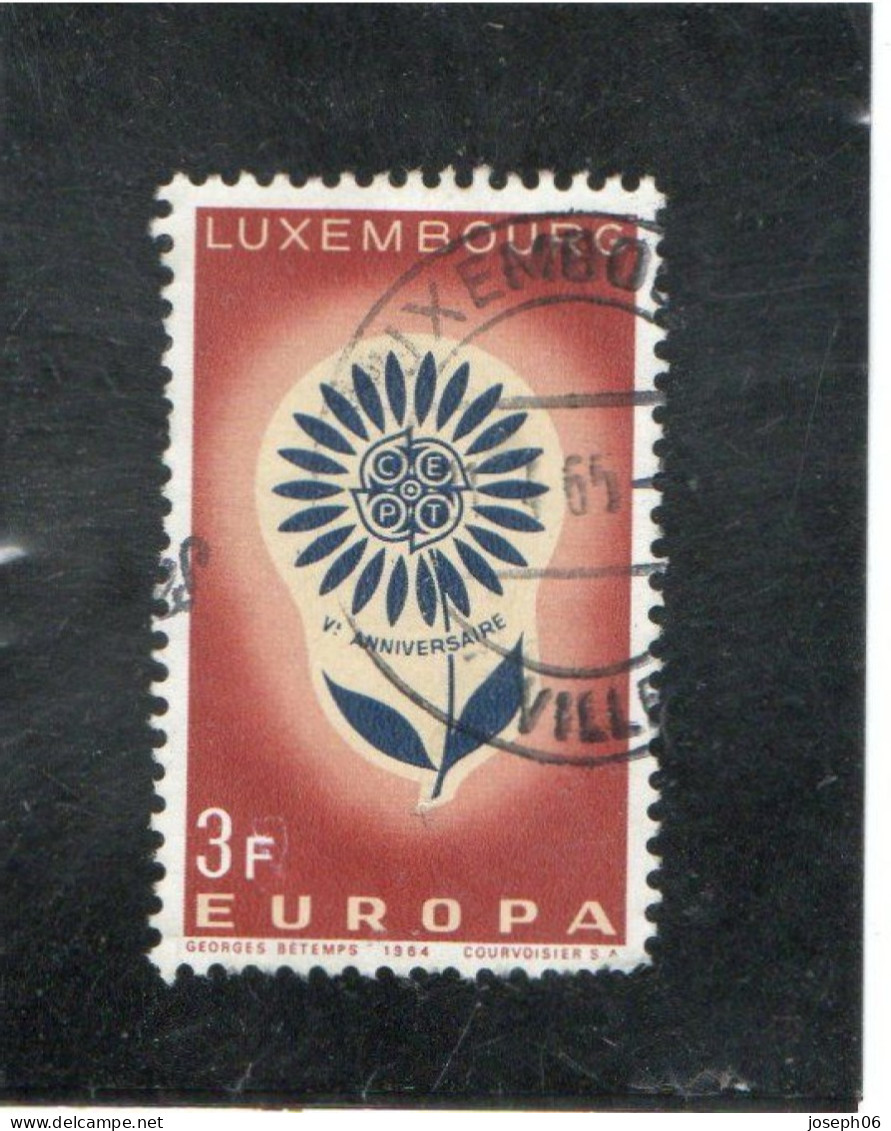 LUXEMBOURG    1964  Y.T. N° 648   Oblitéré - 1960 Charlotte, Type Diadème