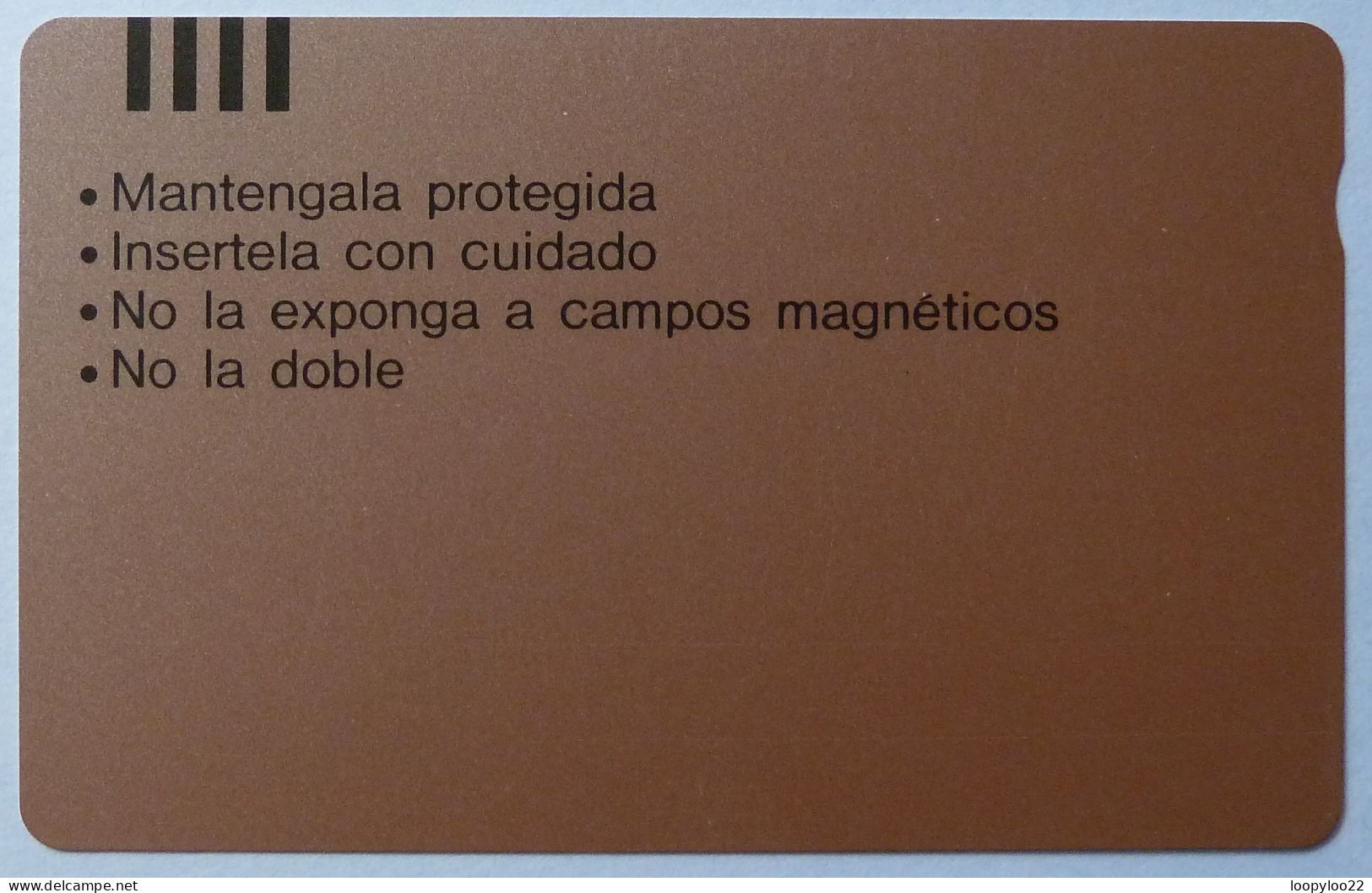 COLUMBIA - Tamura - Tarjeta Magnetica Telecom - $10.000 - Brown Reverse - Mint - Colombie