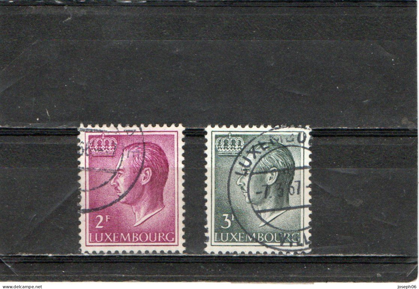LUXEMBOURG    1965-66  Y.T. N° 660  à  667  Incomplet  Oblitéré  664  665 - 1965-91 Jean