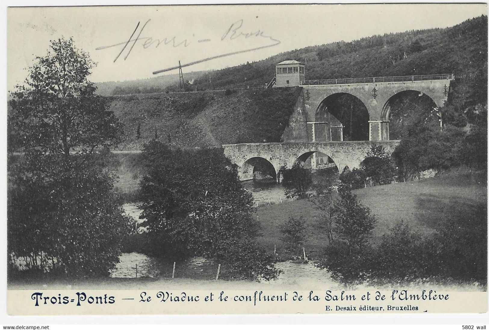 TROIS-PONTS : Le Viaduc Et Le Confluent De La Salm Et De L'Amblève - Trois-Ponts