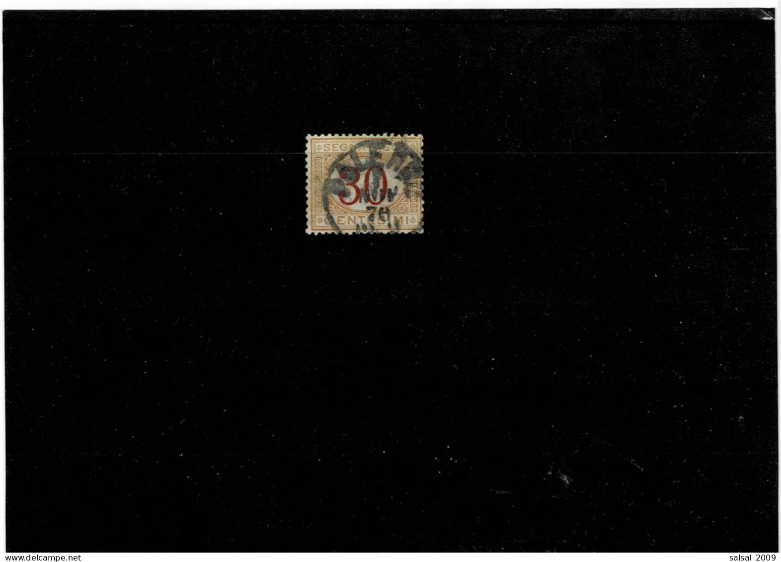 ITALIA REGNO ,"Segnatasse",30c. Ocra E Carminio ,usato ,qualita Ottima - Postage Due