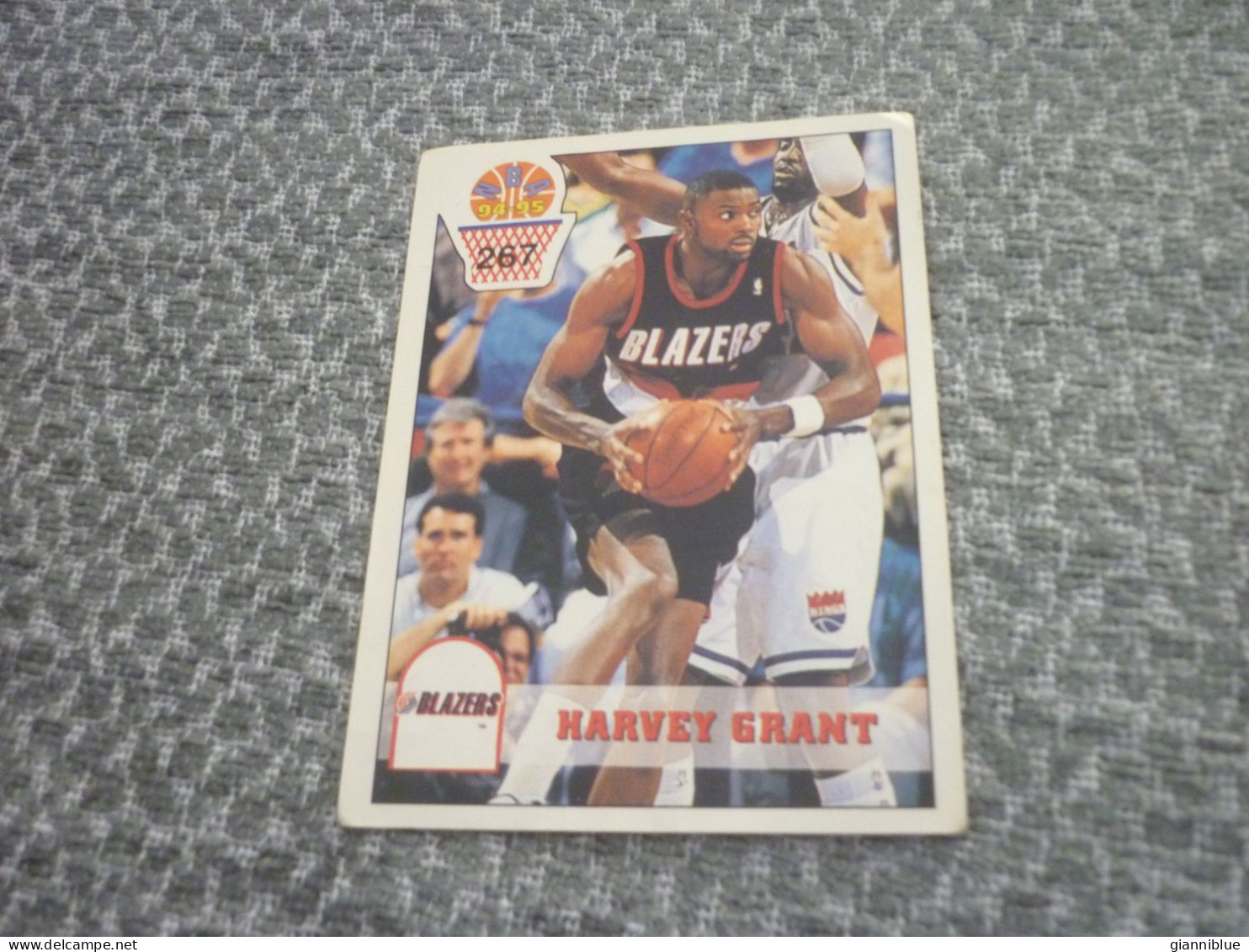 Harvey Grant Portland Trail Blazers NBA Basket 94-95 Rare Greek Edition No Panini Basketball Unstuck Sticker #267 - 1990-1999