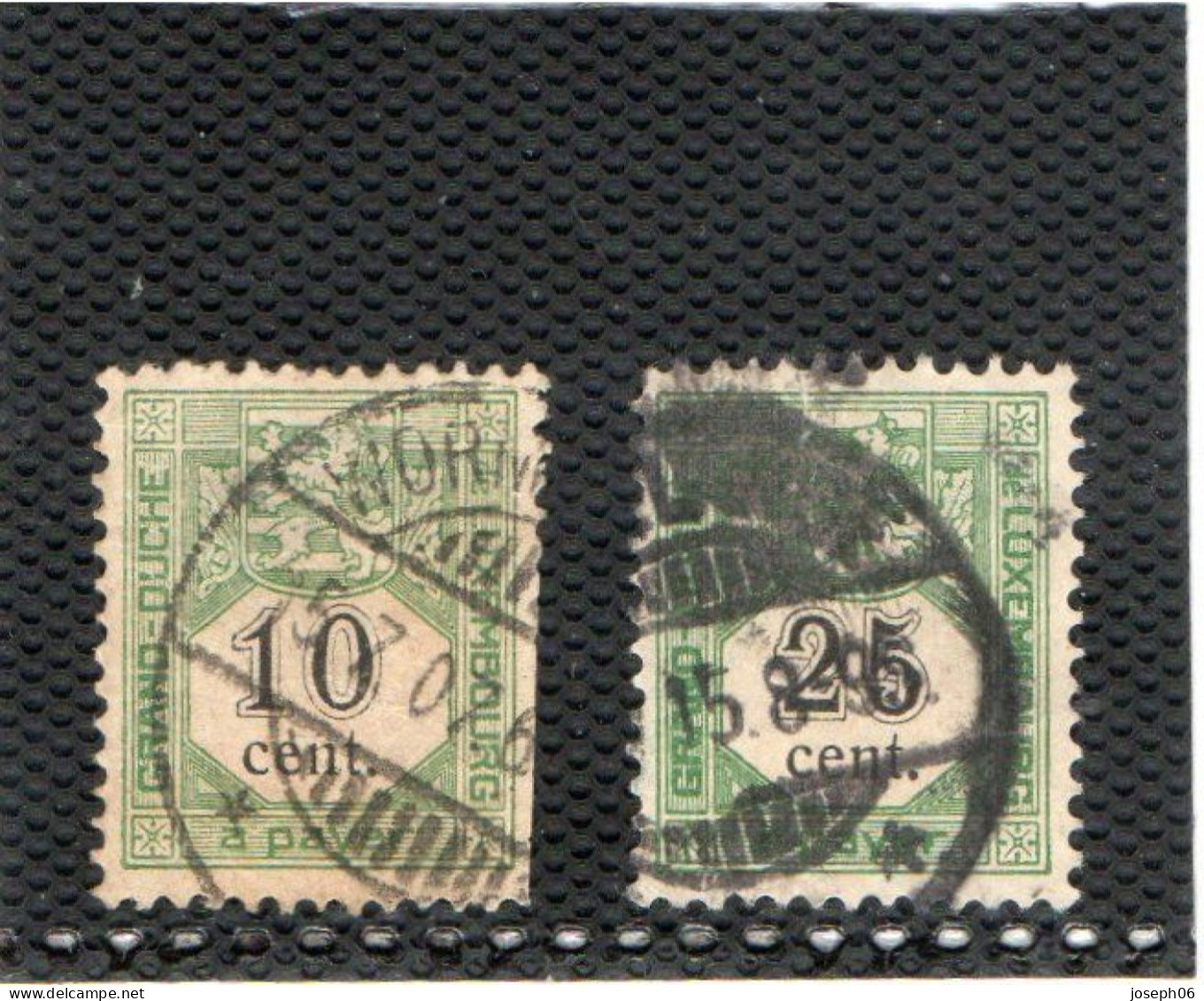 LUXEMBOURG   1907  Taxe   Y.T. N° 1  à  7  Incomplet  Oblitéré  2  5 - Portomarken