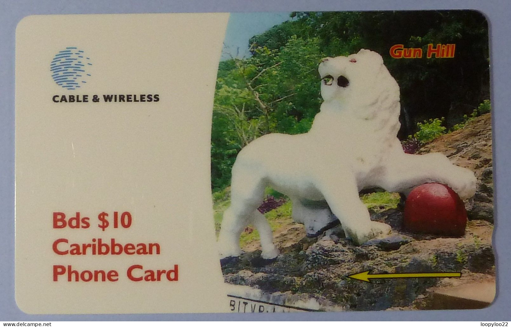 BARBADOS - GPT - Gun Hill - Specimen Without Control - $10 - Barbados