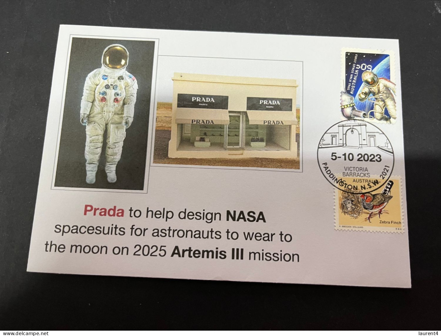 7-10-2023 (3 U 37A) PRADA To Help Design Spacesuits To Wear For Astraunauts For 2025 ARTMIS III Mission - Oceania