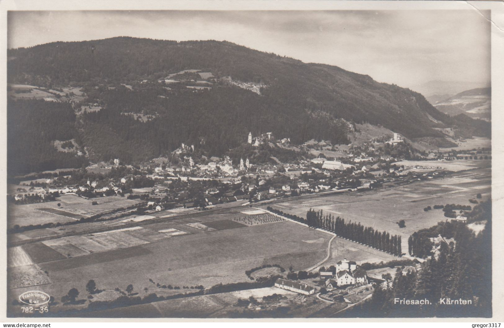 D5850) FRIESACH In Kärnten -  Tolle Ansicht Von Oben über Gehöft Im Vordergrund 1930 - Friesach