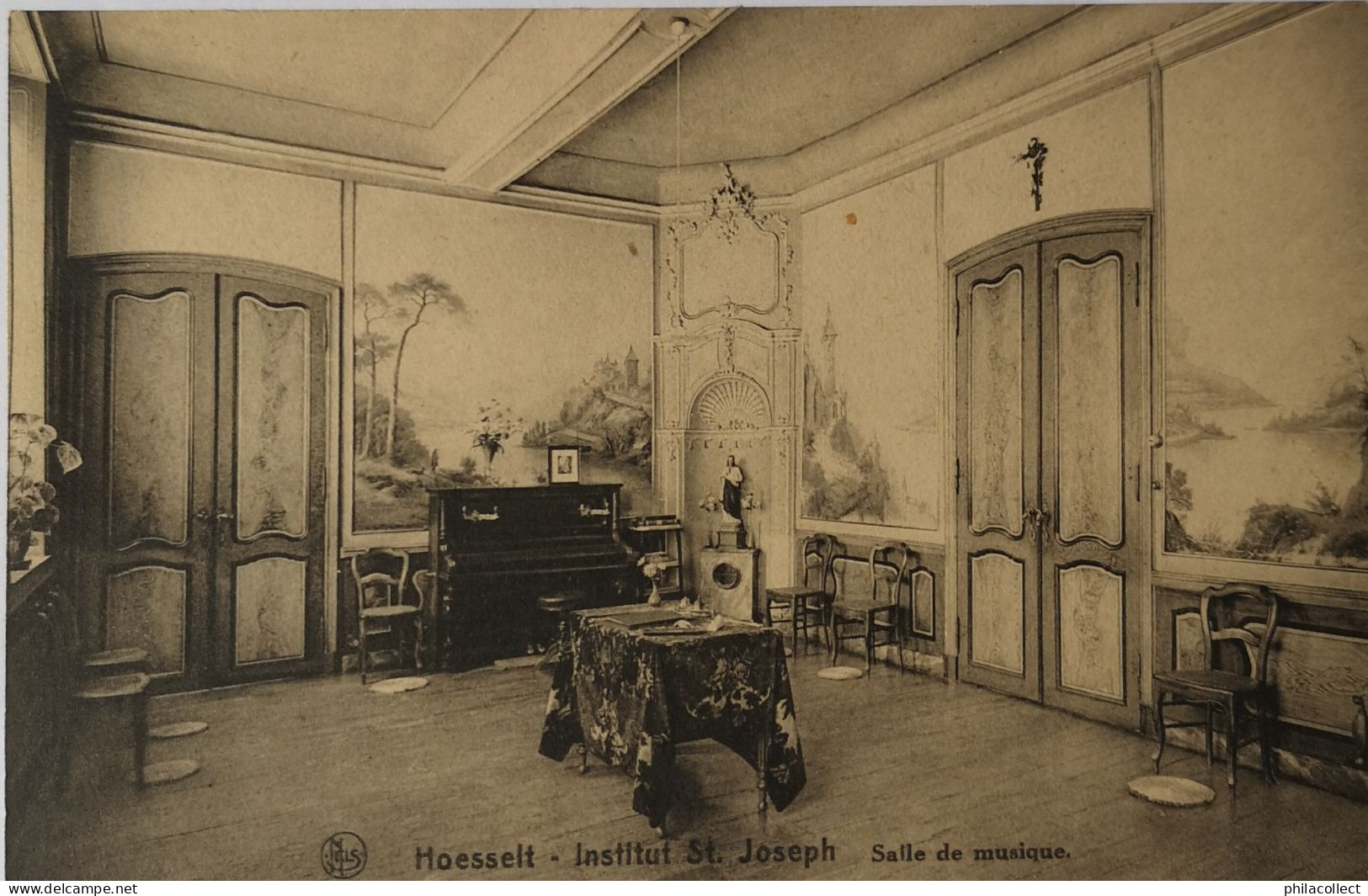 Hoesselt (Hoeselt) Institut St. Joseph - Interieur Salle De Musique 1929 - Hoeselt