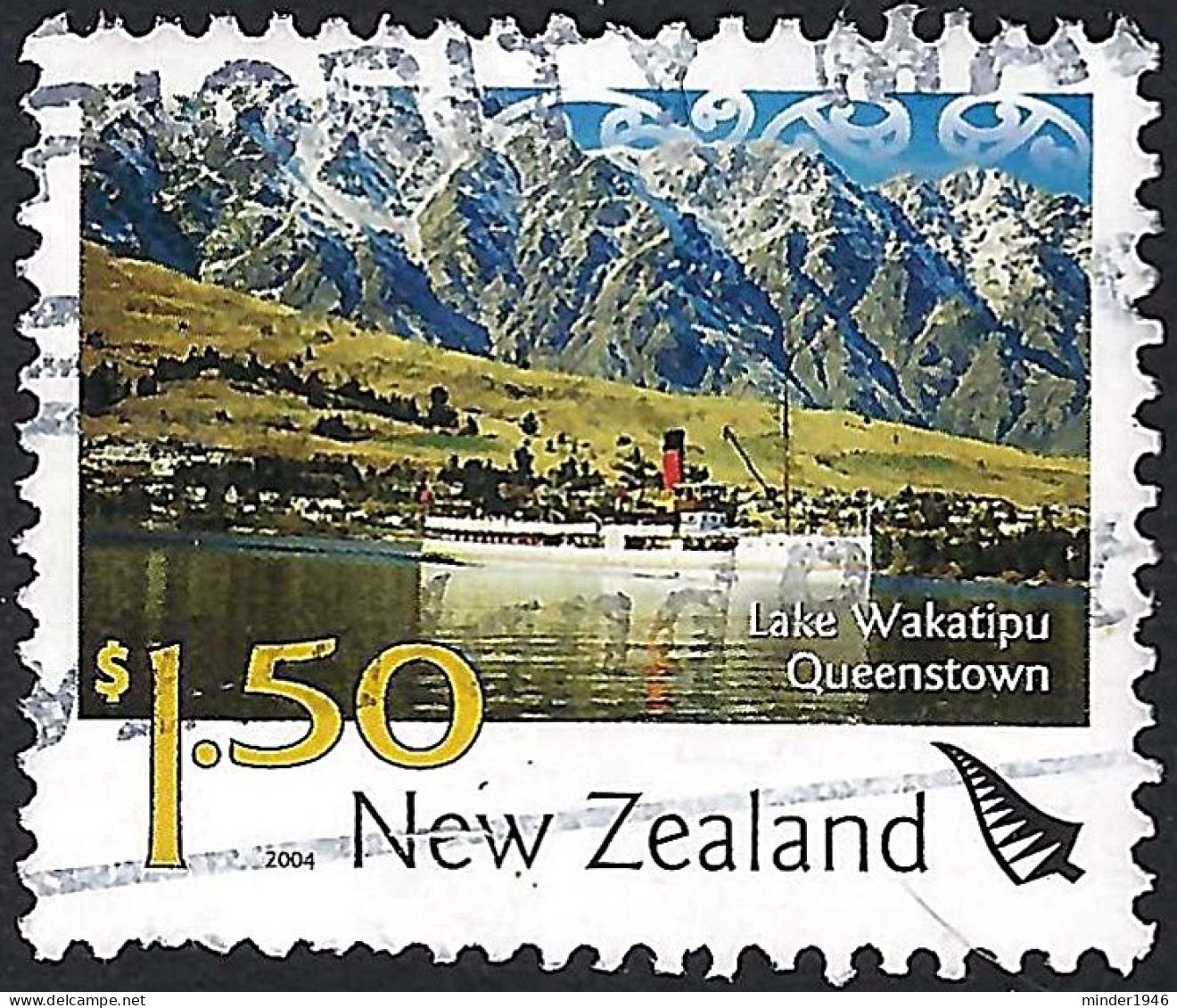 NEW ZEALAND 2004 QEII $1.50 Multicoloured, Tourist Attractions-Lake Watatipu Queenstown Used - Used Stamps