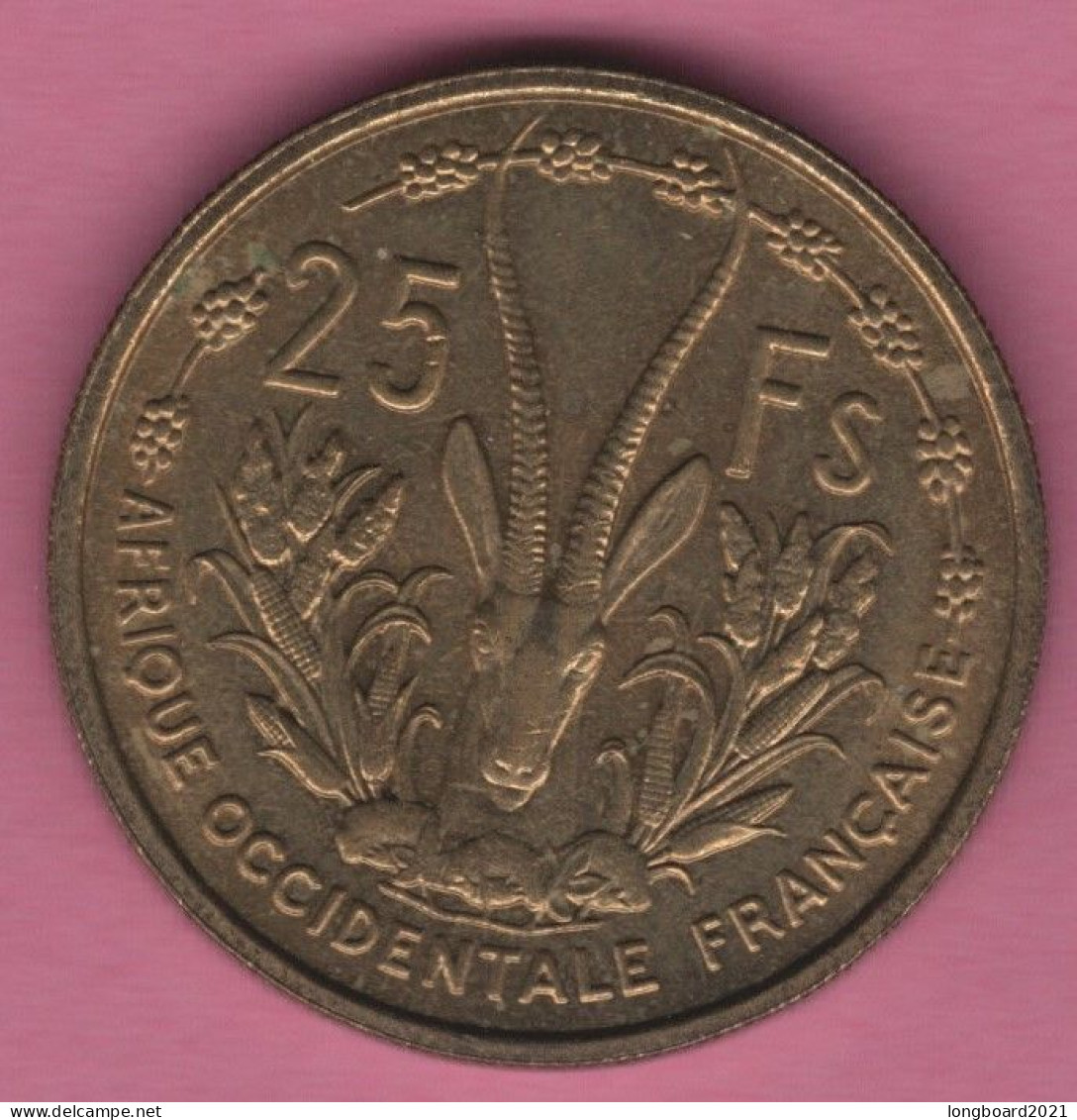 FRENCH WESTAFRIKA - 25 FRANCS 1956 KM7 - Frans-West-Afrika