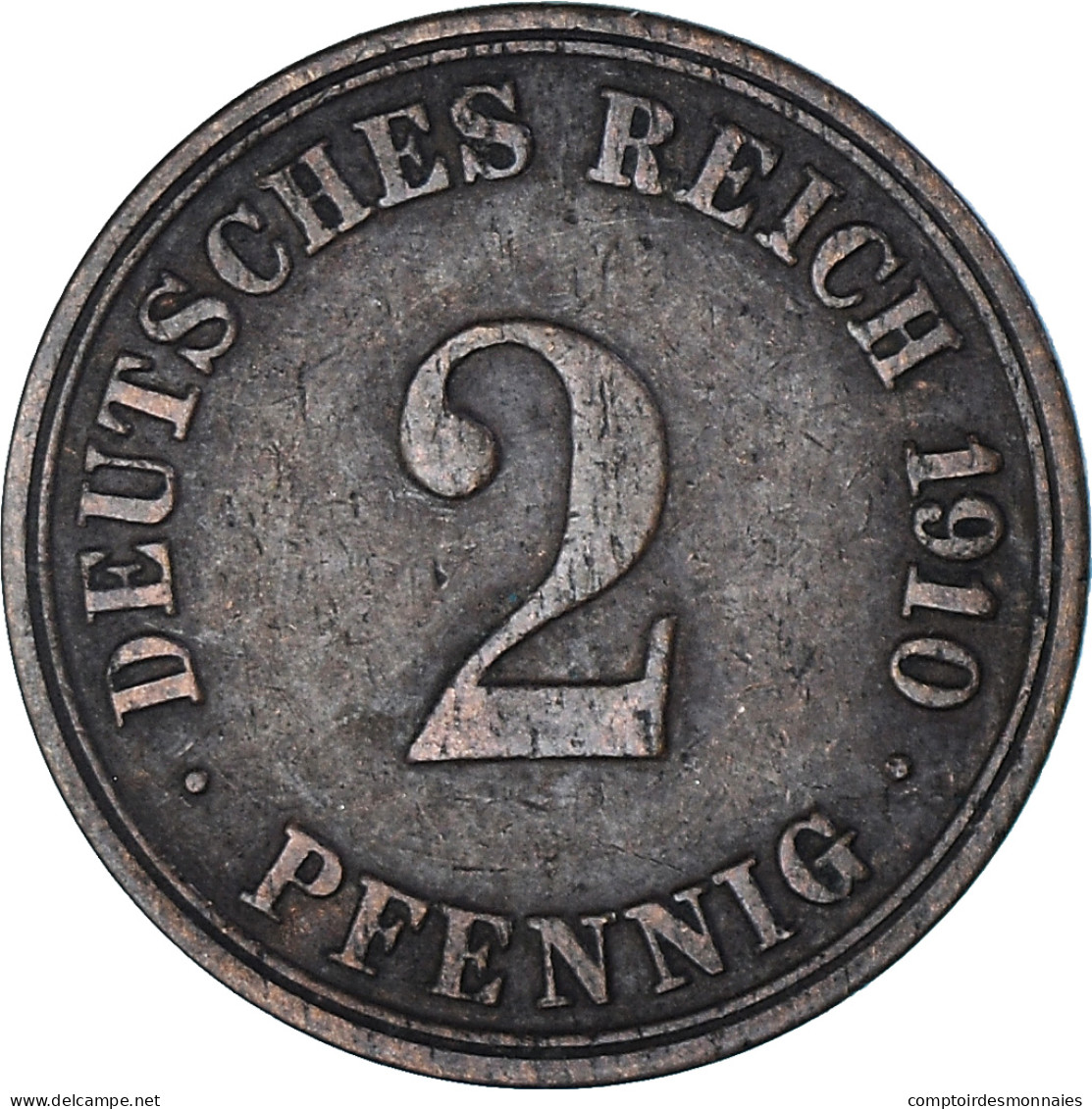 Allemagne, 2 Pfennig, 1910 - 2 Pfennig