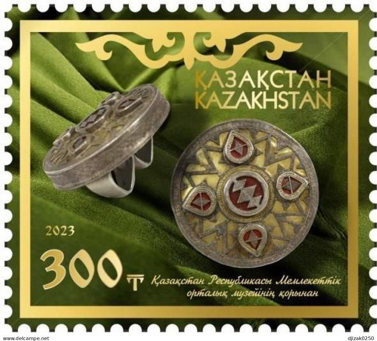 Kazakhstan 2023. Antique Jewelry. Unused Stamp. - Museums