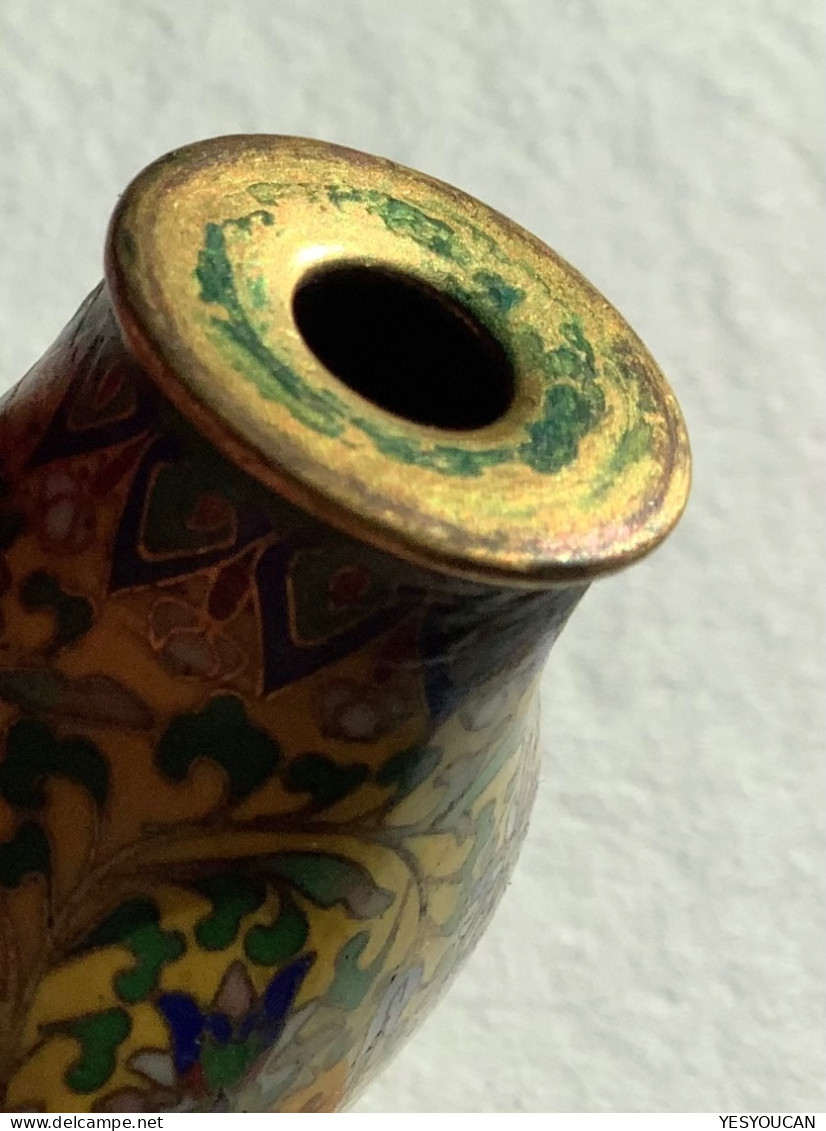 IMPERIAL CLOISONNE ENAMEL SNUFF BOTTLE, QIANLONG MARK AND PERIOD 1736-1795 (Chinese Art Antiques China - Arte Asiático