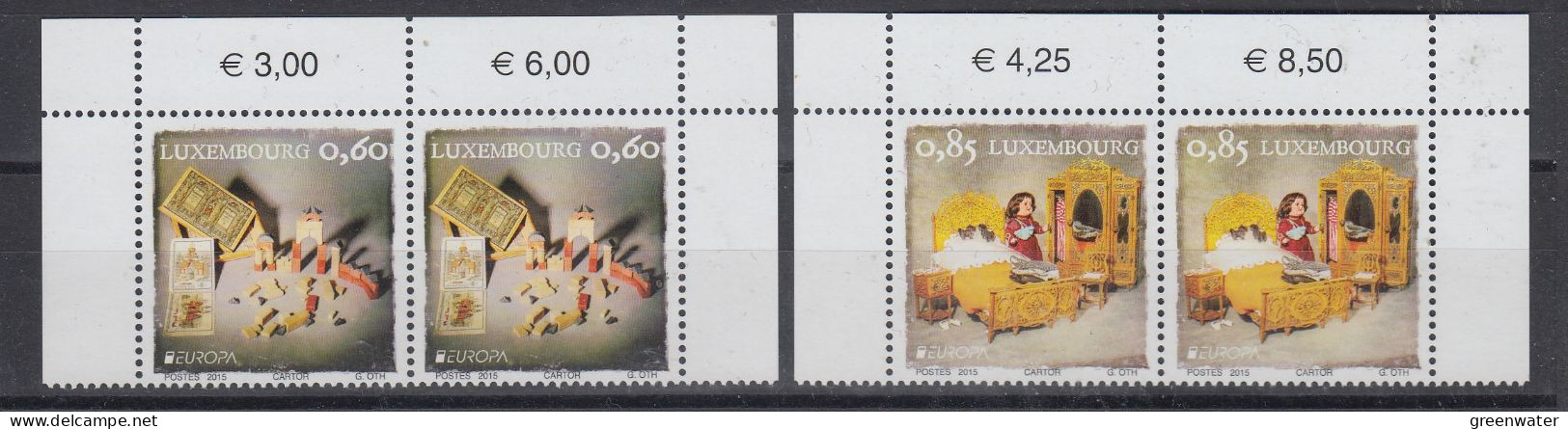 Europa CEPT 2015 Luxemburg 2v  (pair) ** Mnh (VA172A) @ Face Value - 2015