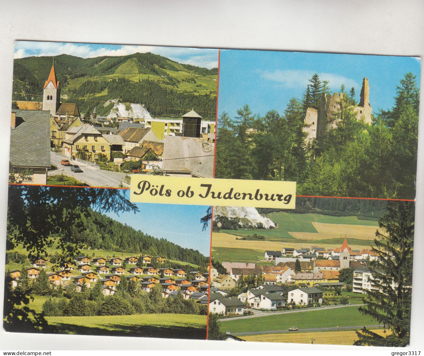 D5920) PÖLS Ob JUDENBURG - Steiermark - Ruine Ofenburg - Feriensiedlung Murtalblick 1983 - Judenburg