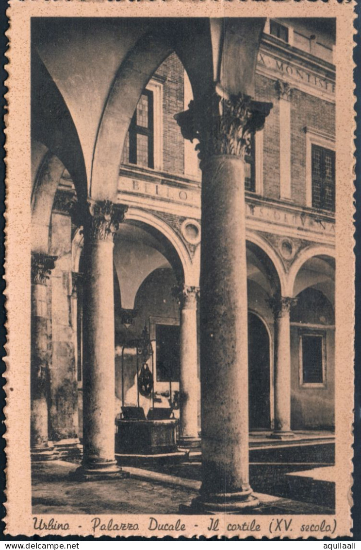 Urbino, Palazzo Ducale, Il Cortile. Cartolina Nuova Non Viaggiata. - Urbino