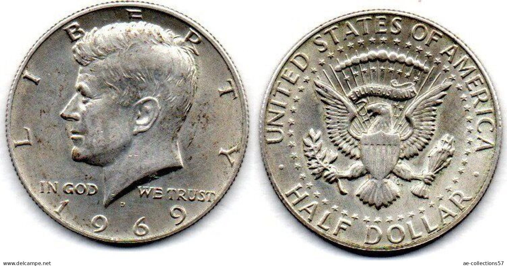 MA 26909 / USA 1/2 Dollar 1969 D TTB+ - 1964-…: Kennedy