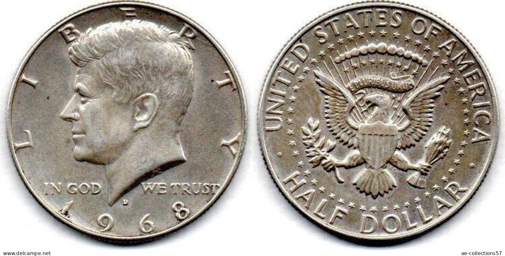 MA 26911 / USA 1/2 Dollar 1968 D TTB+ - 1964-…: Kennedy